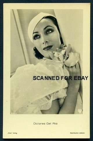 Dolores Del Rio 1930s Glamour Vintage Ross Verlag Photo Postcard