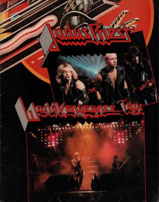 Judas Priest 1982 World Vengeance Tour Concert Program Book / Vg 2