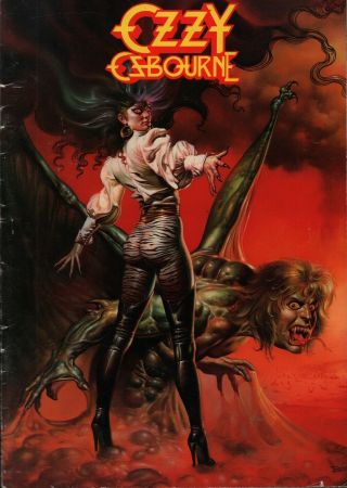 Ozzy Osbourne 1986 The Ultimate Sin Tour Concert Program Book Booklet / Vg 2 Nmt