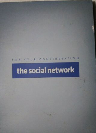 The Social Network Columbia Pictures Oscar Fyc Disc