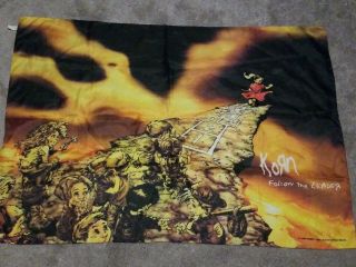 Korn Follow The Leader 30x42 Flag Banner Rare Officially Licensed 1999