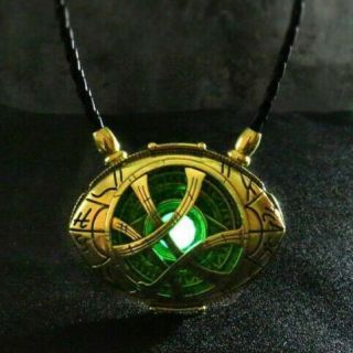 Dr Doctor Strange Eye Of Agamotto Amulet Pendant Necklace Glow In The Dark 7cm
