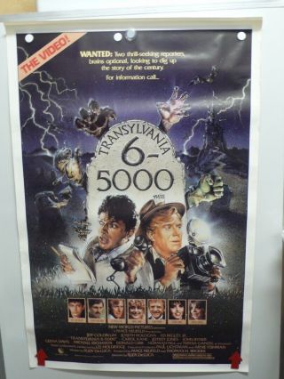 Transylvania 6 - 5000 Jeff Goldblum Joseph Bologna Home Video Poster 1985