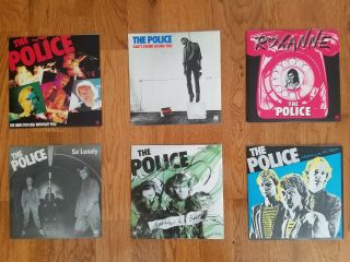 The Police Vinyl Singles 6 Pack - Made In England - Near
