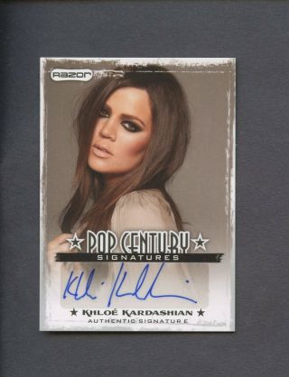 2010 Razor Pop Century Khloe Kardashian Auto Autograph