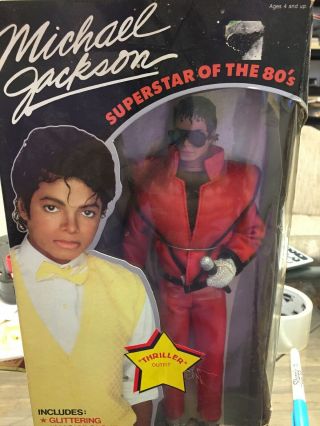 Vintage 1984 Ljn Michael Jackson Doll - Thriller Outfit