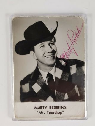 Vintage Marty Robbins Unauthenticated Autograph Vintage Photo