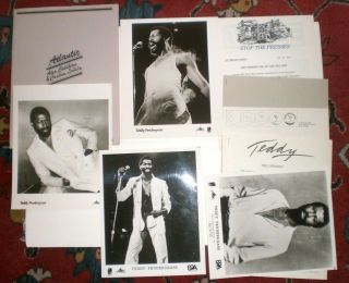 Teddy Pendergrass Big 1979 Press Kit (4) 8x10 Promo Photo 8pp Bio Soul R&b Disco