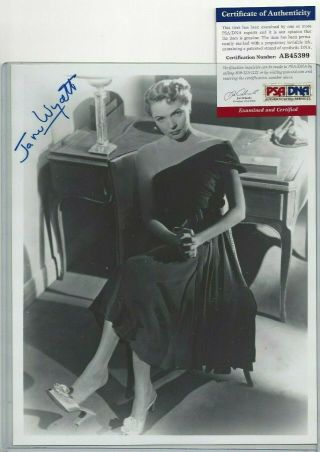 Jane Wyatt Autographed 8x10 Photo Hollywood Film Actress Psa Star Trek Star