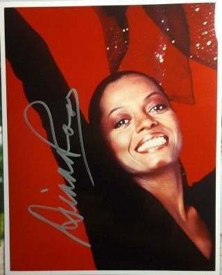 Diana Ross " The Supremes " Authentic Autograph 8x10 Photo W/coa
