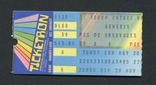 1983 Genesis Concert Ticket Stub Montreal Canada Phil Collins Mama Tour Abacab