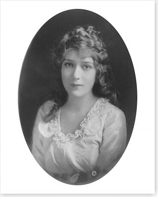 Silent Movie Actress Mary Pickford 8 X 10 Silver Halide Photo