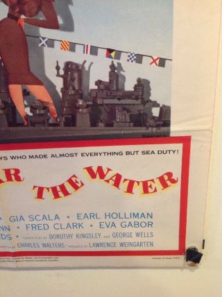 Vintage 1950 ' s Movie Poster Comedy Glenn Ford Don ' t Go Near The Water 4