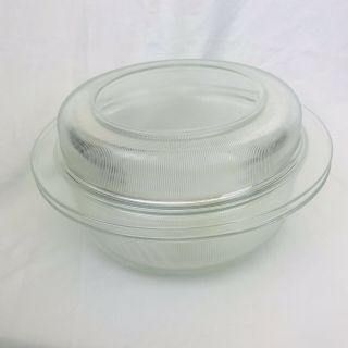 Heller Bakeware L&m Vignelli Usa 3 Quart Glass Casserole Dish W/ Lid