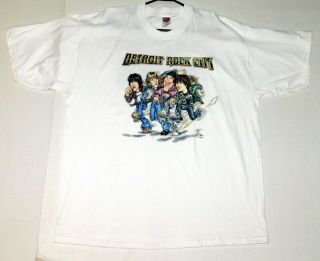 Kiss Band Detroit Rock City Movie 2sided Promo White T - Shirt Xl 1999 Unworn Gene