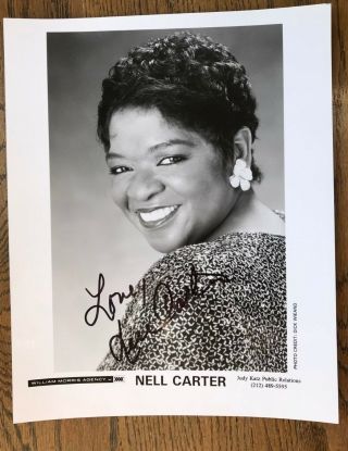 Nell Carter,  Actress,  Singer,  Signed / Autographed 8 X 10 Photo