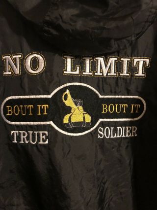 Xxl No Limit Records True Soldier Bout It Tank Logo Windbreaker Vintage Master P