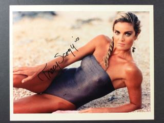 Actress Tracy Scoggins (falcon Crest The Colbys) Autograph 8 X 10 Photo