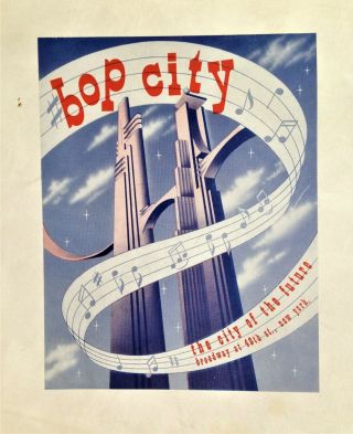 Bop City Jazz Nightclub - York City - Photo Folder - Vintage 1949