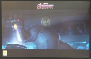 Sdcc Comic Con 2019 Exclusive Marvel Avengers Endgame Hulk Poster