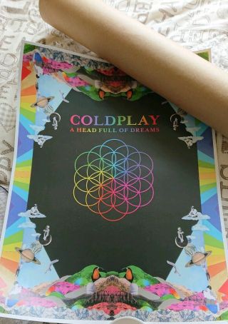 Coldplay A Head Full Of Dreams Print Limited And Numbered 267/500