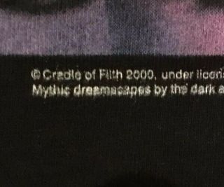 cradle of filth - vintage - Midian - Tortured Soul Asylum T - shirt - 3