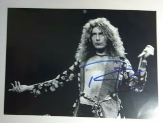 Robert Plant " Led Zeppelin " Authentic Autograph 8 X 10 Photo W/coa