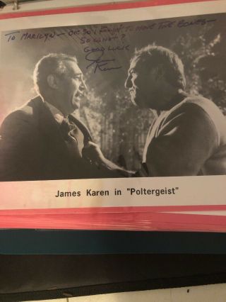 James Karen Hand Signed 8x10 Photo Of Poltergeist