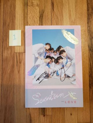 Seventeen - Love & Letter Album - S.  Coups Seungcheol Signed Love Version 1