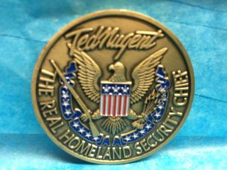 Ted Nugent 2019 " American Bloodbrother " Challenge Coin (not Guitar Pick