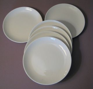 Set Of 6 Russel Wright Iroquois White Salad Plates,  Mid Century Modern