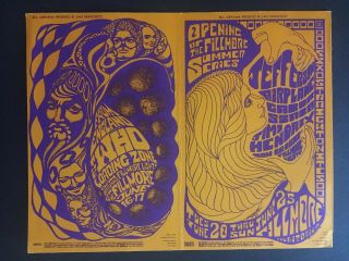 Bg 68/69 Jimi Hendrix The Who Double Fillmore Mailed Postcard 1967