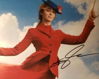 Emily Blunt Hand Signed 8x10 Photo W/ Holo
