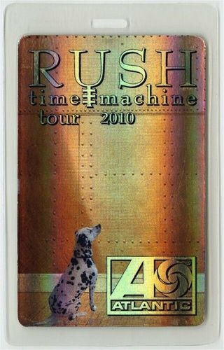 Rush Authentic 2010 Concert Laminated Backstage Pass Time Machine Tour Foil