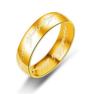 Gold Lord of the Rings One Ring Lucky Unisex LOTR Zealand Wizard Spells Old 5