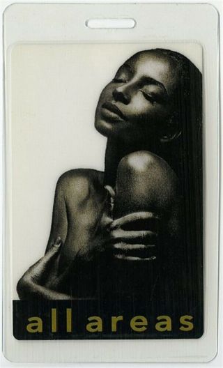 Sade Authentic 1993 Concert Laminated Backstage Pass Love Deluxe Tour Rare Aa