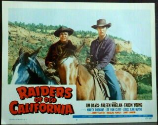 Western Raiders Of Old California 1957 Lobby Card Lee Van Cleef