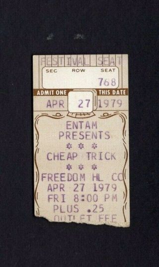 1979 Trick Tko Concert Ticket Stub Freedom Johnson City Tn Dream Police