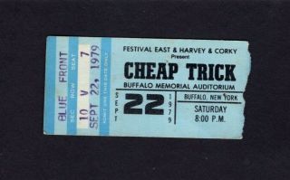 1979 Trick Sammy Hagar Concert Ticket Stub Buffalo York Dream Police
