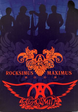 Aerosmith 2003 Rocksimus Maximus Tour Concert Program Book Booklet / Ex 2 Nmt