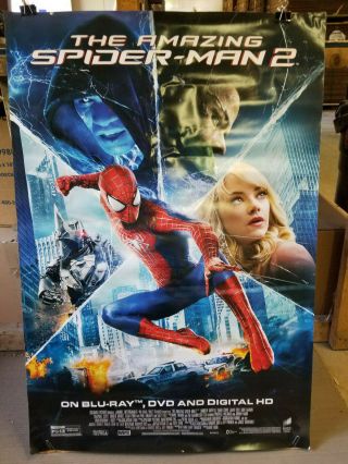 The Spider Man 2 2014 Rolled 27x40 Dvd Promotional Poster