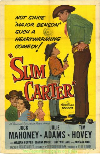 Slim Carter Movie Poster 27x41 Inch One Sheet 1957 Jock Mahoney