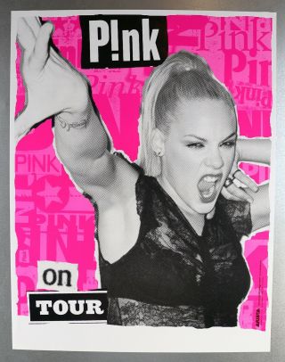 Pink 2002 Arista Records Rock Music Promo Poster 17”22” Terry Richardson Nm Rare