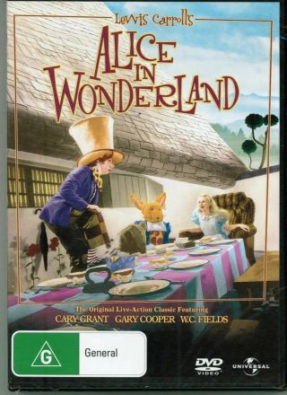 Alice In Wonderland (1933) Dvd Cary Grant,  Gary Cooper,  Wc Fields Vintage Film