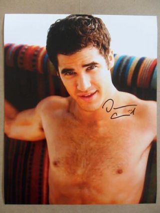 Darren Criss Signed Autographed Photo " Glee "