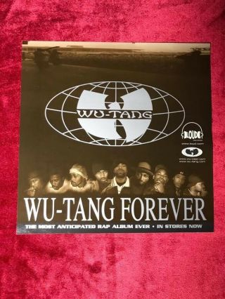 Wutang Clan " Wutang Forever " Vintage 1997 Sticker Rare Classic Hip Hop