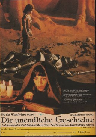 Noah Hathaway - The Neverending Story Rare East German Small Poster