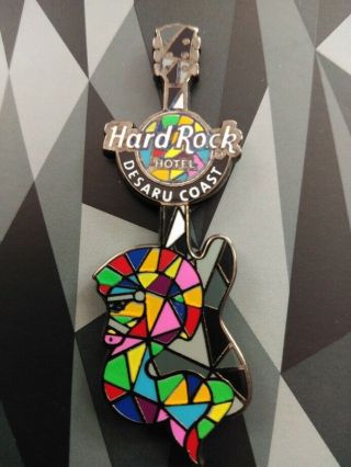 Hard Rock Hotel Desaru Coast Polygon Art Guitar Series Pin 2019 Le