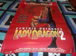 Lady Dragon 2 Movie Rental Poster Action Martial Arts Cynthia Rothrock