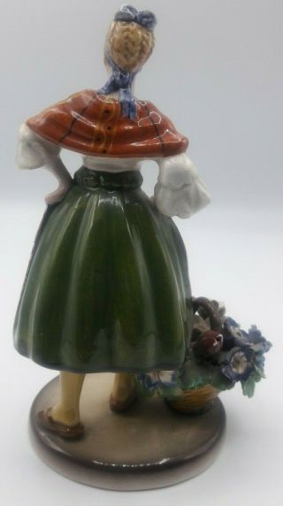 ZSZ Nove Italy Lady Pottery Figurine 7” 3